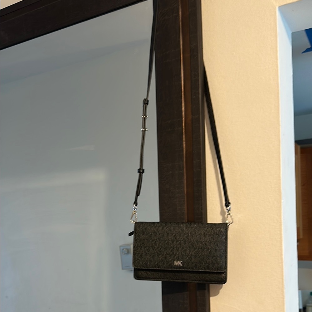 Michael Kors Black Patterned Crossbody